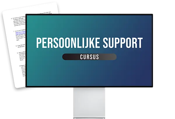 Bonus 2: 1-op-1 persoonlijke support